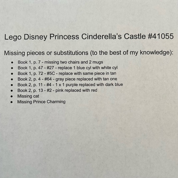 Lego Disney Princess Cinderella's Romantic Castle 41055 - Picture 14 of 14